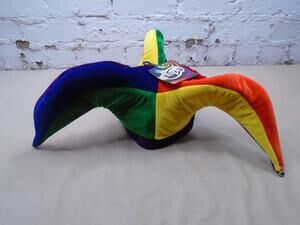 elope Court Jester Hat Colorful Bells Costume Medieval Fool Cap Clean NWT! NEW!